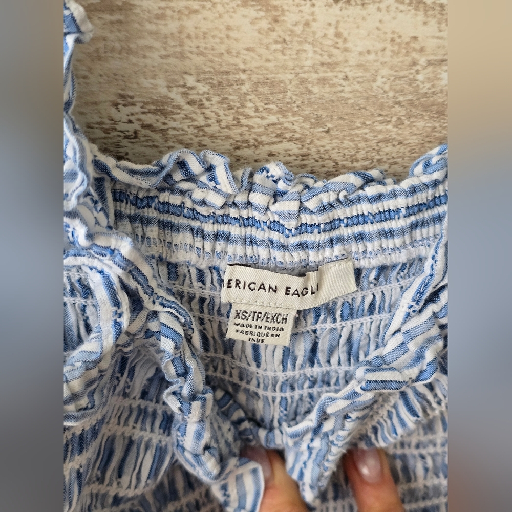 American Eagle Ruffle Smocked Midi Dress - Picture 4 of 7